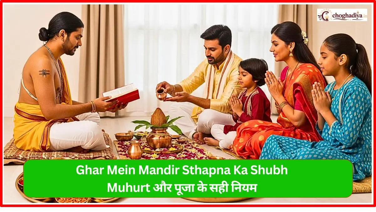 Ghar Mein Mandir Sthapna Ka Shubh Muhurt और पूजा के सही नियम